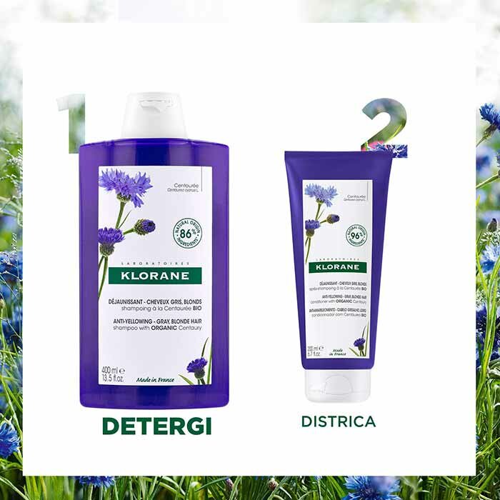 Klorane Shampoo alla Centaurea Bio Anti-Ingiallimento 400 ml