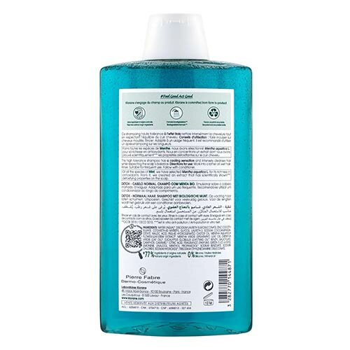 Klorane Shampoo alla Menta Acquatica Bio Detox 400 ml