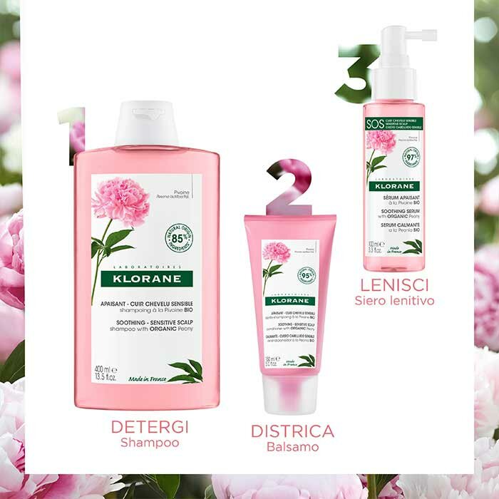 Klorane Shampoo Delicato alla Peonia Bio Lenitivo 400 ml