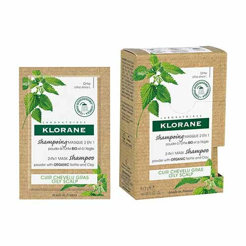 Klorane Shampoo Maschera 2 in 1 all'Ortica Bio e Argilla 24 g