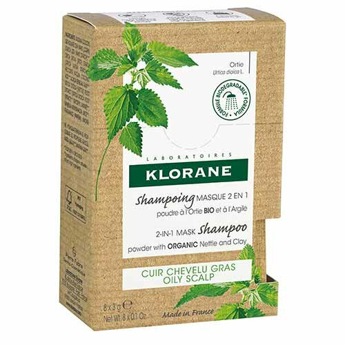Klorane Shampoo Maschera 2 in 1 all'Ortica Bio e Argilla 24 g