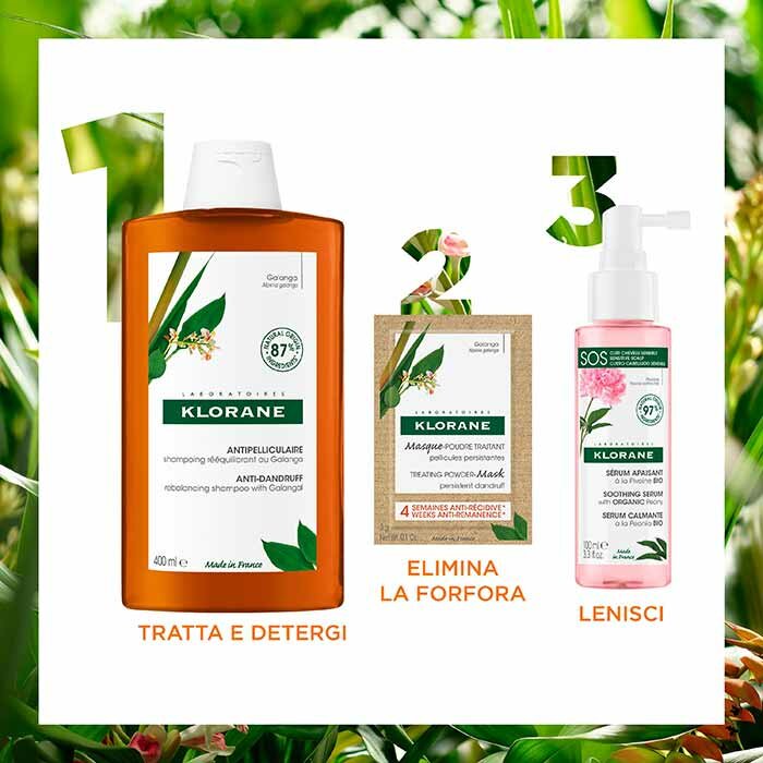 Klorane Shampoo Riequilibrante Antiforfora con Galanga 200 ml