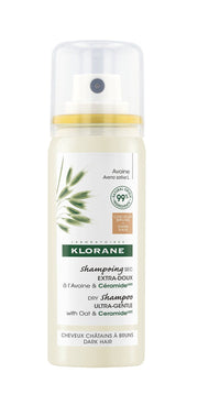 Klorane shampoo secco avena naturale extra delicato capelli scuri 50ml