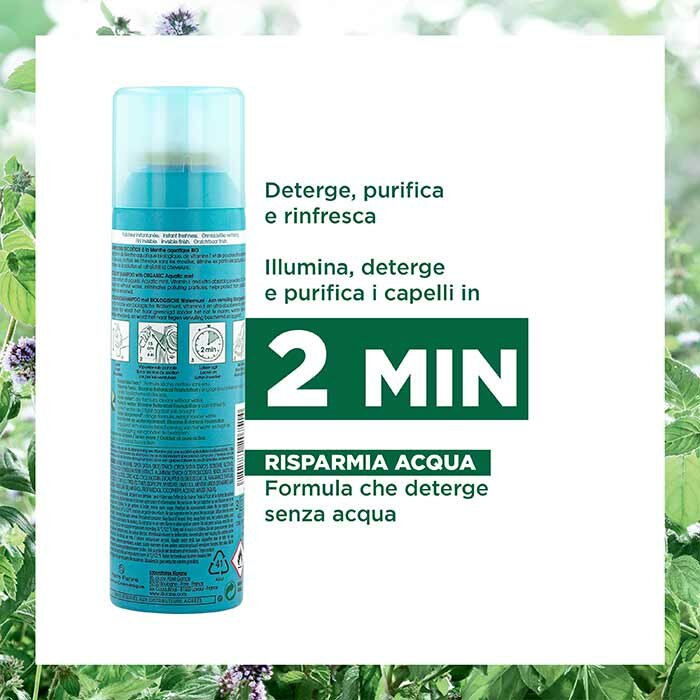 Klorane Shampoo Secco Detox alla Menta Acquatica Bio 150 ml