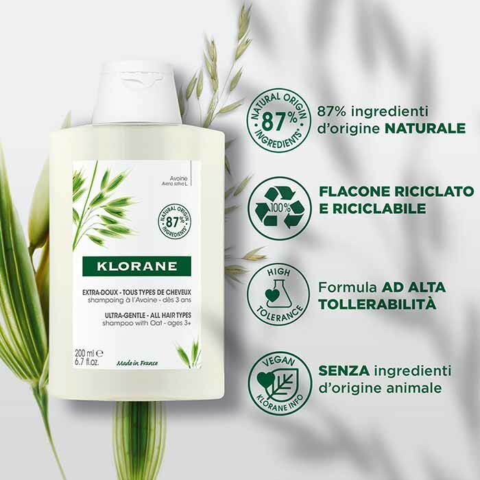 Klorane Shampoo Ultra-Gentile Latte D'Avena 200 ml