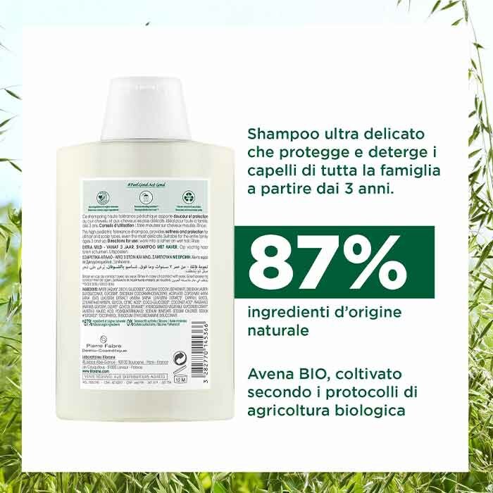 Klorane Shampoo Ultra-Gentile Latte D'Avena 200 ml
