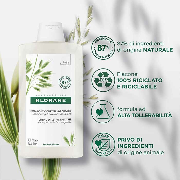 Klorane Shampoo Ultra-Gentile Latte D'Avena 400 ml