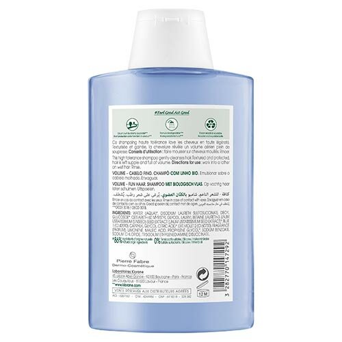 Klorane Shampoo Volumizzante al Lino Bio Capelli Sottili 200 ml