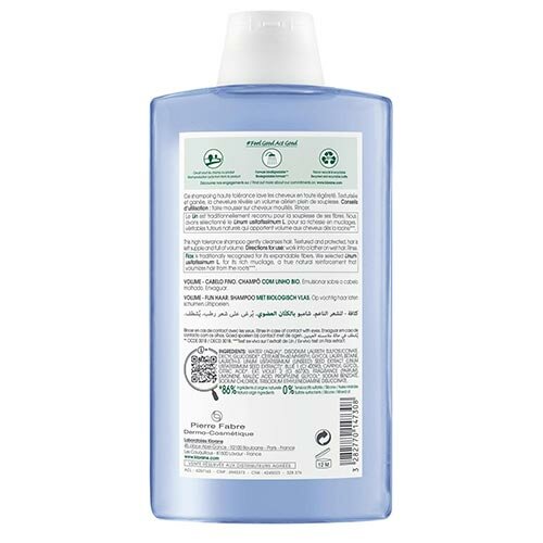 Klorane Shampoo Volumizzante al Lino Bio Capelli Sottili  400 ml