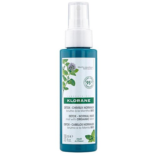 Klorane Spray alla Menta Bio Detox Capelli Normali 100 ml