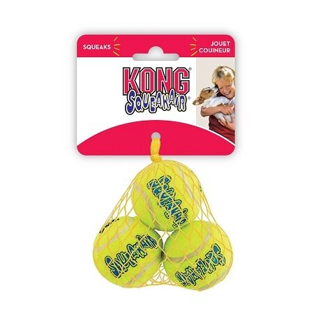 Kong squeaker tennis balls s 3 pezzi