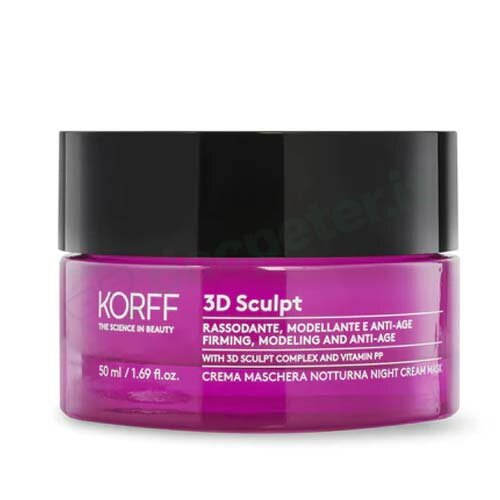 Korff 3D Sculpt Crema Maschera Notturna Viso e Collo 50 ml