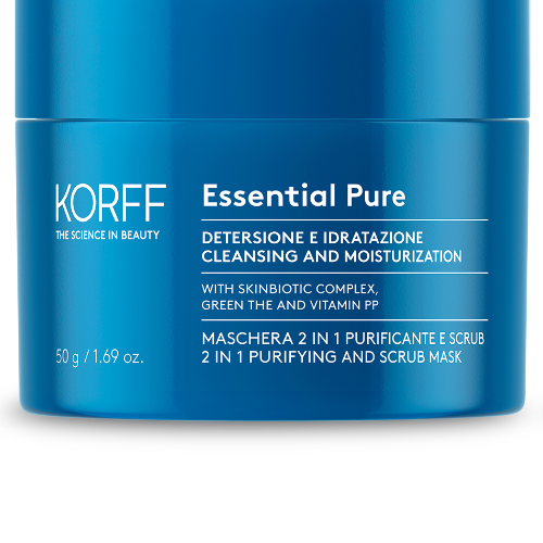 Korff Essential Maschera 2 In 1 Purificante E Scrub 50 ml 