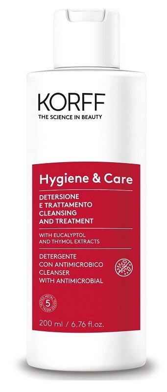 Korff gel detergente antimicrobico 200 ml hygiene & care