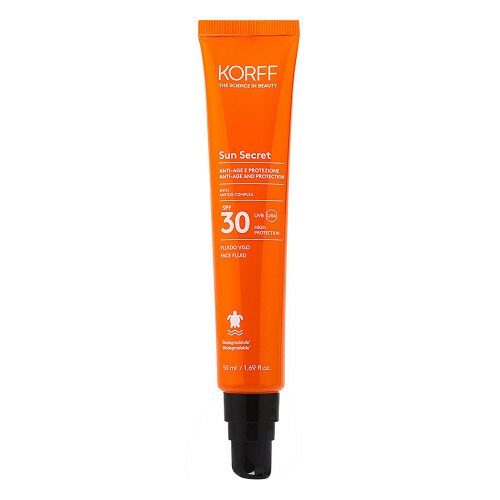 Korff Sun Secret Fluido Solare Viso SPF 30 Tubo 50 ml