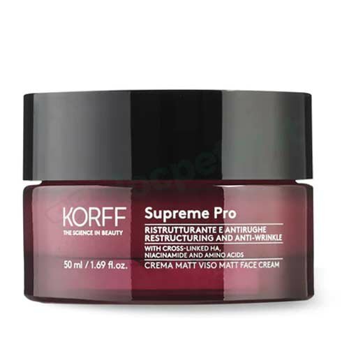 Korff Supreme Pro Crema Matt Viso Ristrutturante e Antirughe