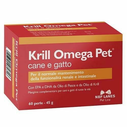 Krill Omega PET Integratore Malattie Infiammatorie Cani E Gatti 60 Perle