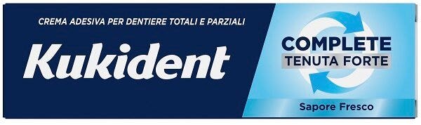 Kukident complete crema adesiva tenuta forte sapore fresco 47g