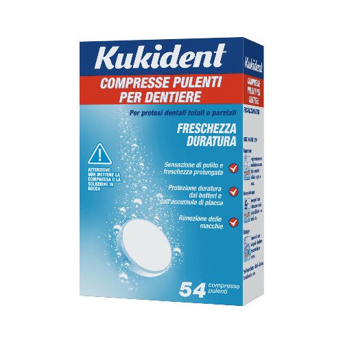 Kukident Compresse Pulenti Dentiere Freschezza duratura 54