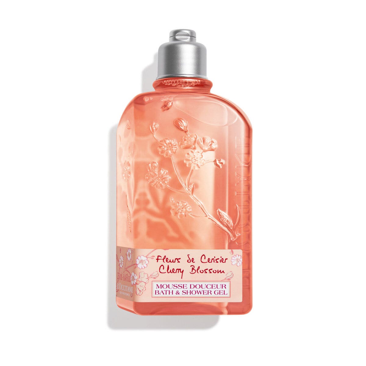 L'occitane gel doccia in mousse fiori di ciliegio 250ml