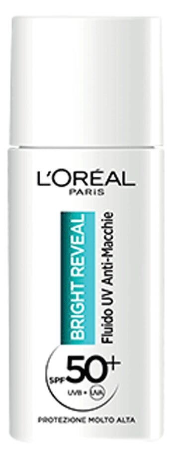 L'oreal paris bright reveal fluido uv anti-macchie 50ml spf 50+