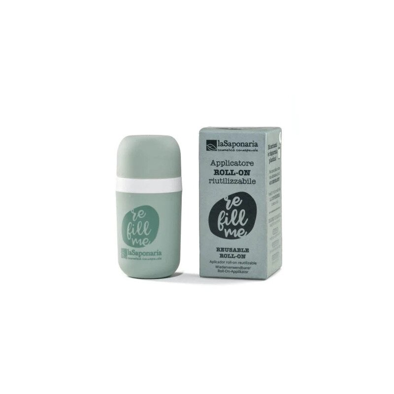 la saponaria biodeo applicatore roll-on verde salvia refill 70g