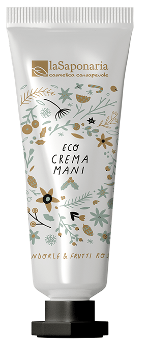 La saponaria eco crema mani mandorle e frutti rossi 40ml