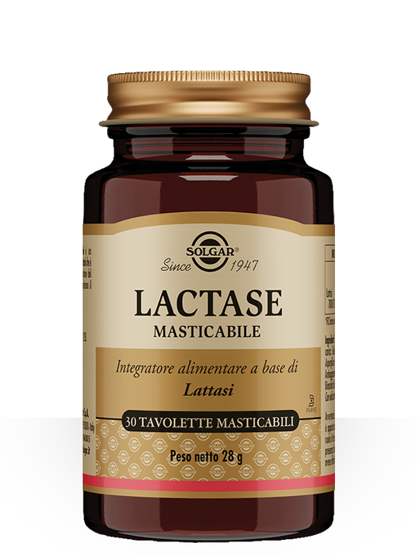 Lactase Masticabile Solgar Integratore Per Intolleranti al Latte 30 Tavolette