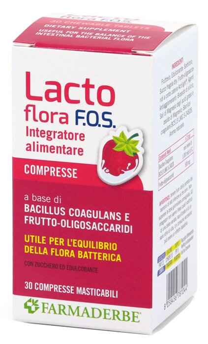 Lacto flora fos 30 compresse masticabili