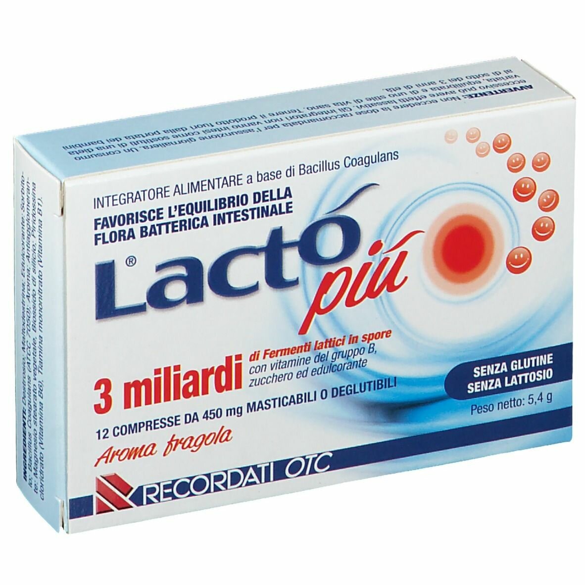 Lacto piu 3 miliardi 12 compresse
