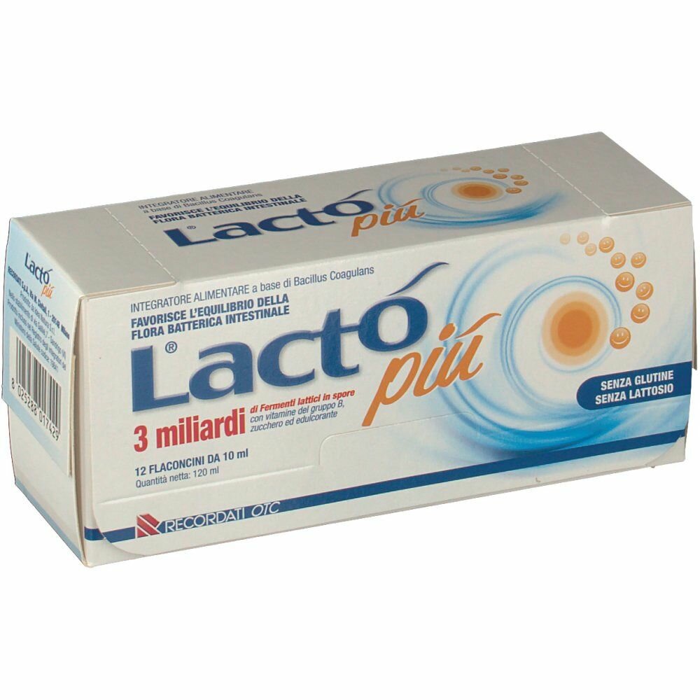 Lacto piu 3 miliardi 12 flaconcini