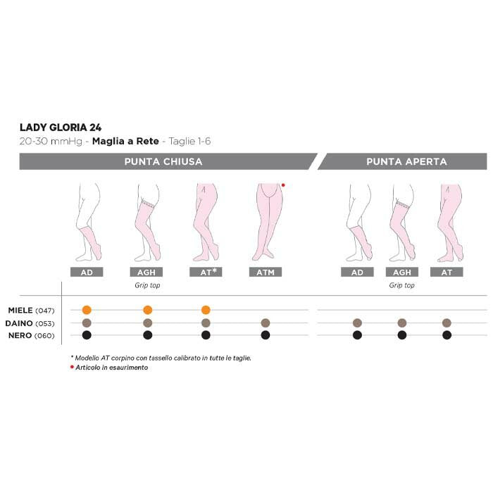 Lady Gloria 18 Collant 140 Den Colore Daino Taglia 2