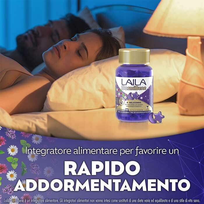 Laila Dormibene Per Il Sonno 60 Pastiglie Gommose