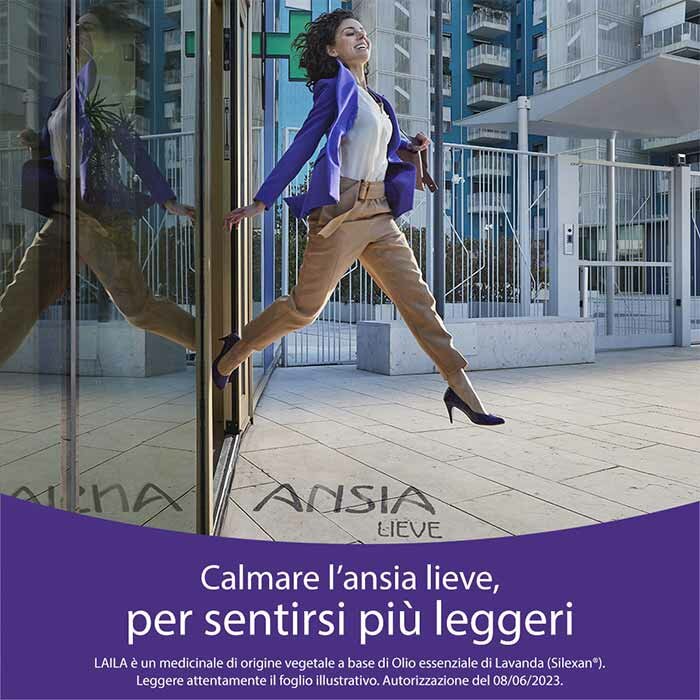 Laila Farmaco Per Ansia  e Sonno 28 Capsule Molli 80 mg