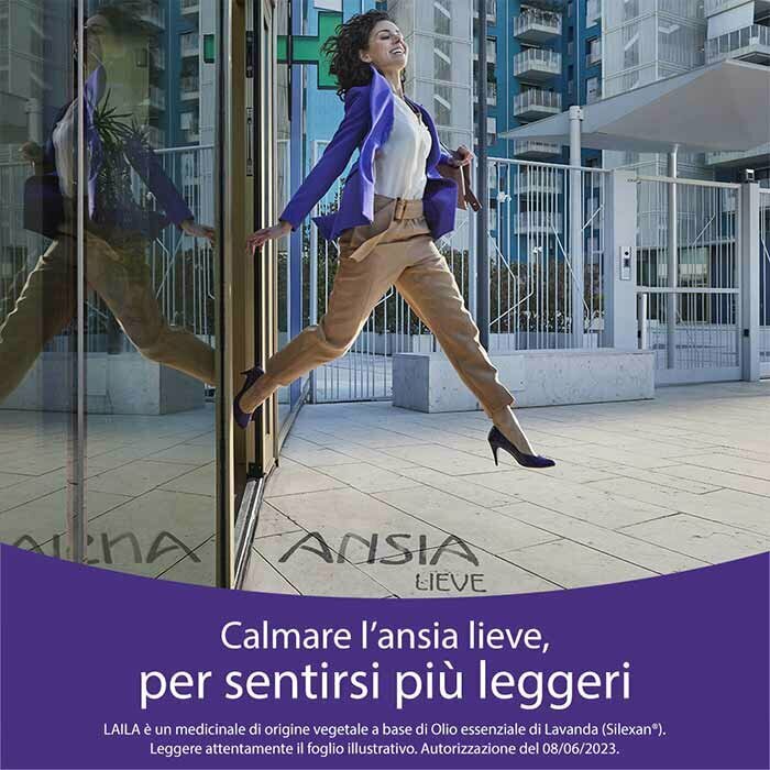 Laila Farmaco Per Ansia Lieve 14 Capsule Molli 80 mg
