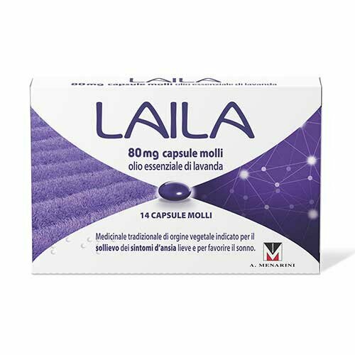 Laila Farmaco Per Ansia Lieve 14 Capsule Molli 80 mg