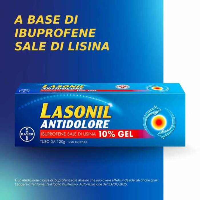Lasonil Antidolore Gel Antidolorifico Antinfiammatorio Dolori Muscolari 120g
