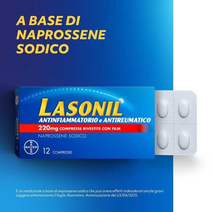 Lasonil Antidolorifico e Antinfiammatorio Contro Dolore 12 Compresse