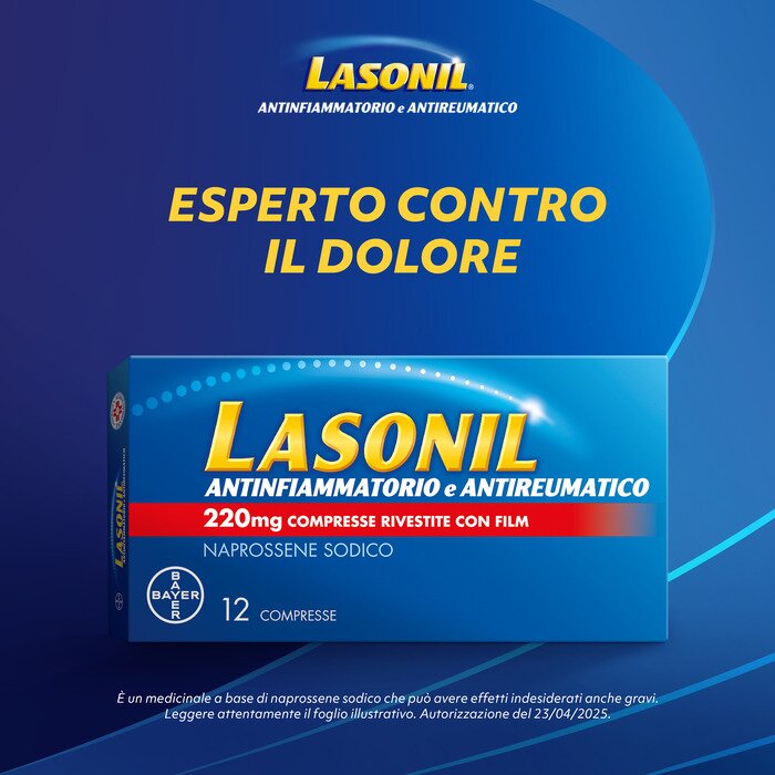 Lasonil Antidolorifico e Antinfiammatorio Contro Dolore 12 Compresse
