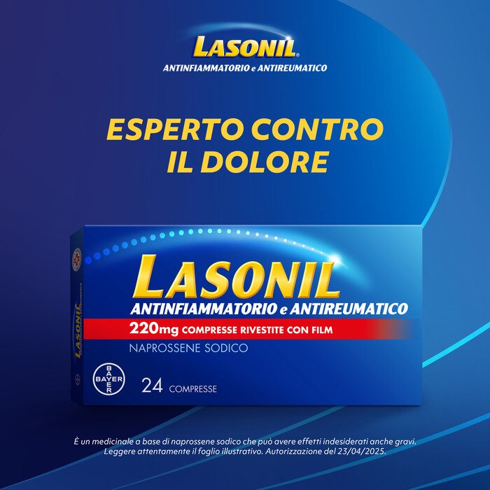 Lasonil Antidolorifico e Antinfiammatorio Contro Dolore 24 Compresse