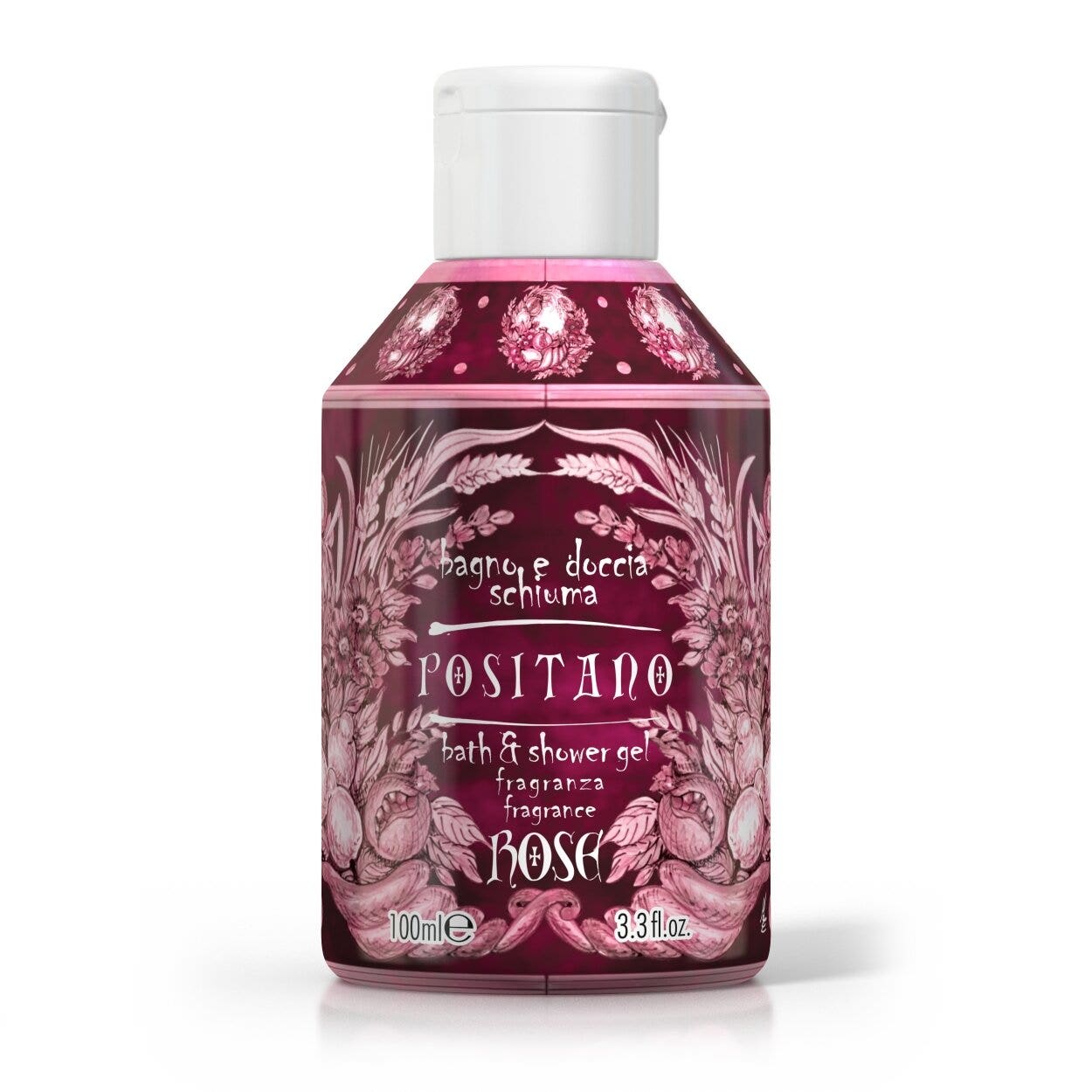 Le maioliche bagno e doccia schiuma positano rose 100ml