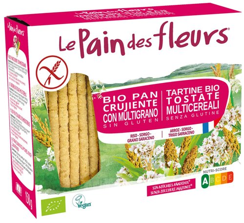 Le pain des fleurs tartine tostate multicereali biologiche 150 g
