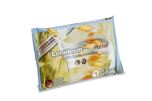 Leniderm wipes pocket 20 pezzi disinfettante
