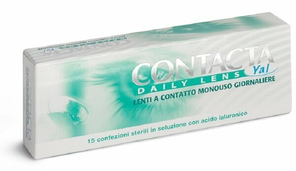 Lente a contatto monouso giornaliera contacta daily lens yal15 -0,75 15 pezzi