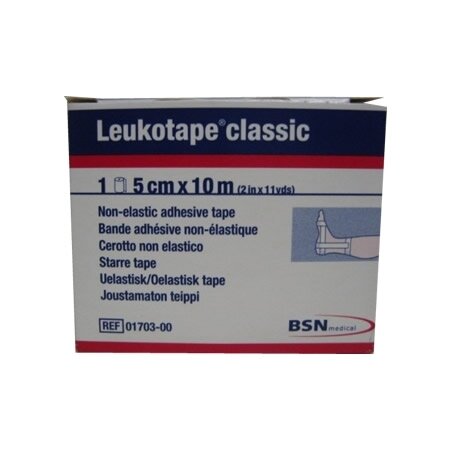 Leukotape benda anelastica per bendaggi funzionali 5x100 cm