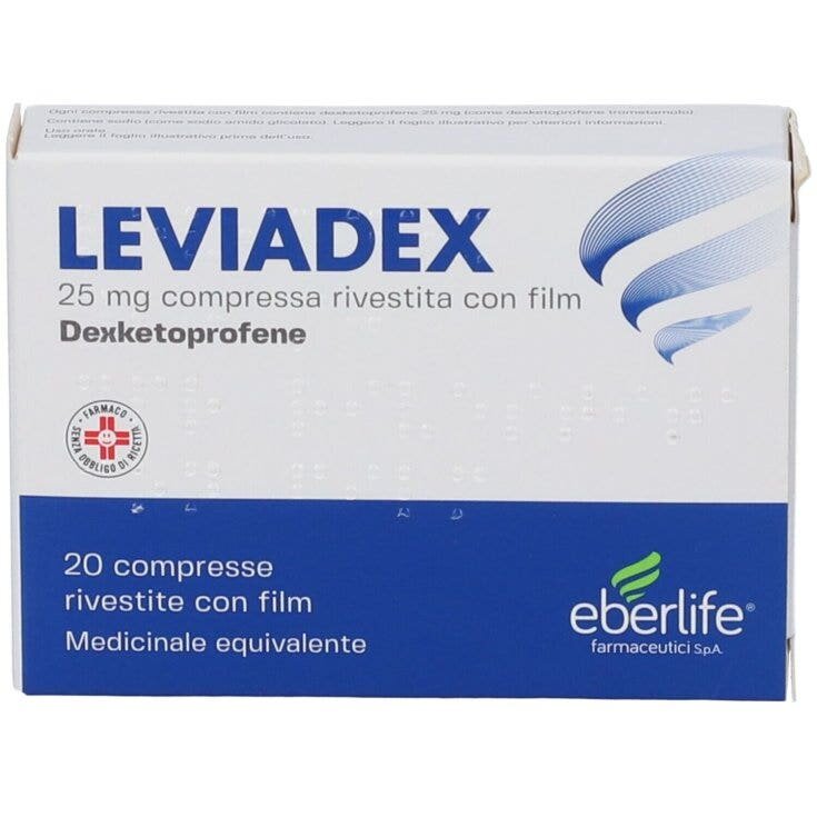 Leviadex 25 mg compresse rivestite con film 20 compresse in blister pvc/pvdc/al