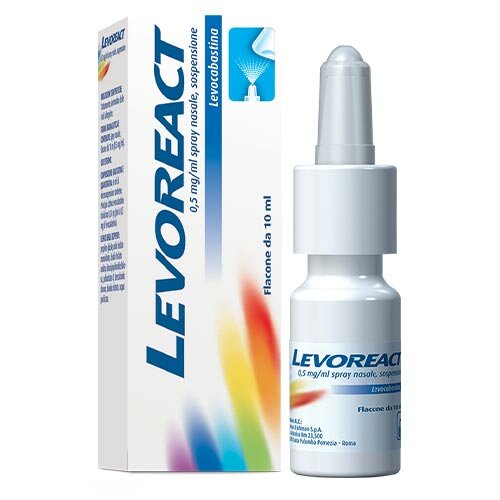 Levoreact Spray Nasale 0,5 mg Levocabastina cloridrato 10 ml