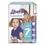 Libero comfort 7 pannolino per bambino 16-26 kg 21 pezzi