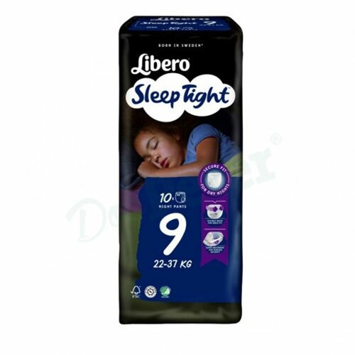 Libero Sleeptight mutandina assorbente 9 22-37kg 10 pezzi