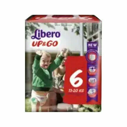 Libero up&go pannolini 6 13-20 18 pezzi